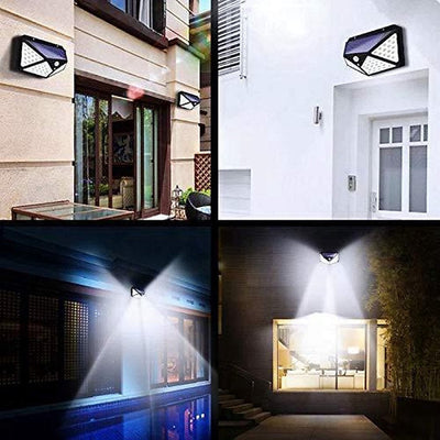 Solar LED Buiten Lamp - 100 LED Verlichting  - Verlichting op Zonne-energie IP-65