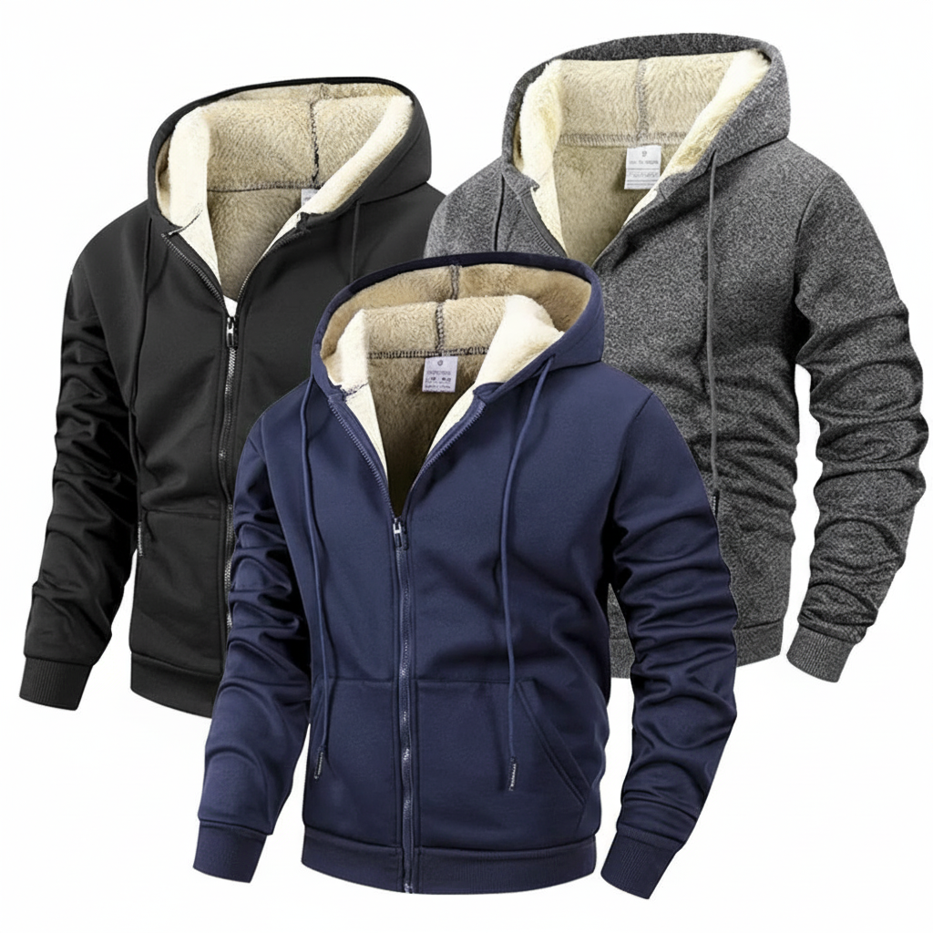 Warme Winter Herenjas met Capuchon