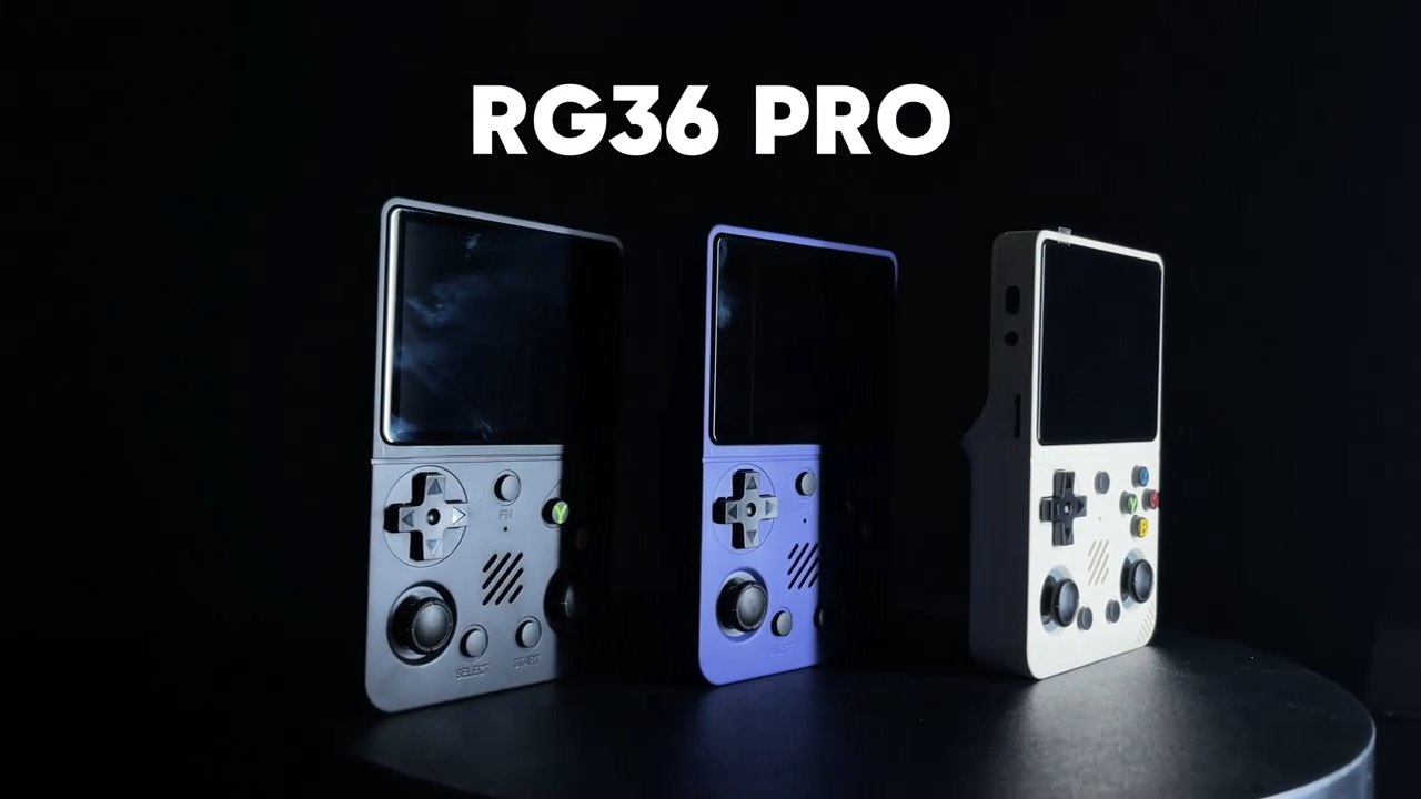 RG36 Pro Retro Handheld Console – 64GB, HD Scherm & 5000+ Games